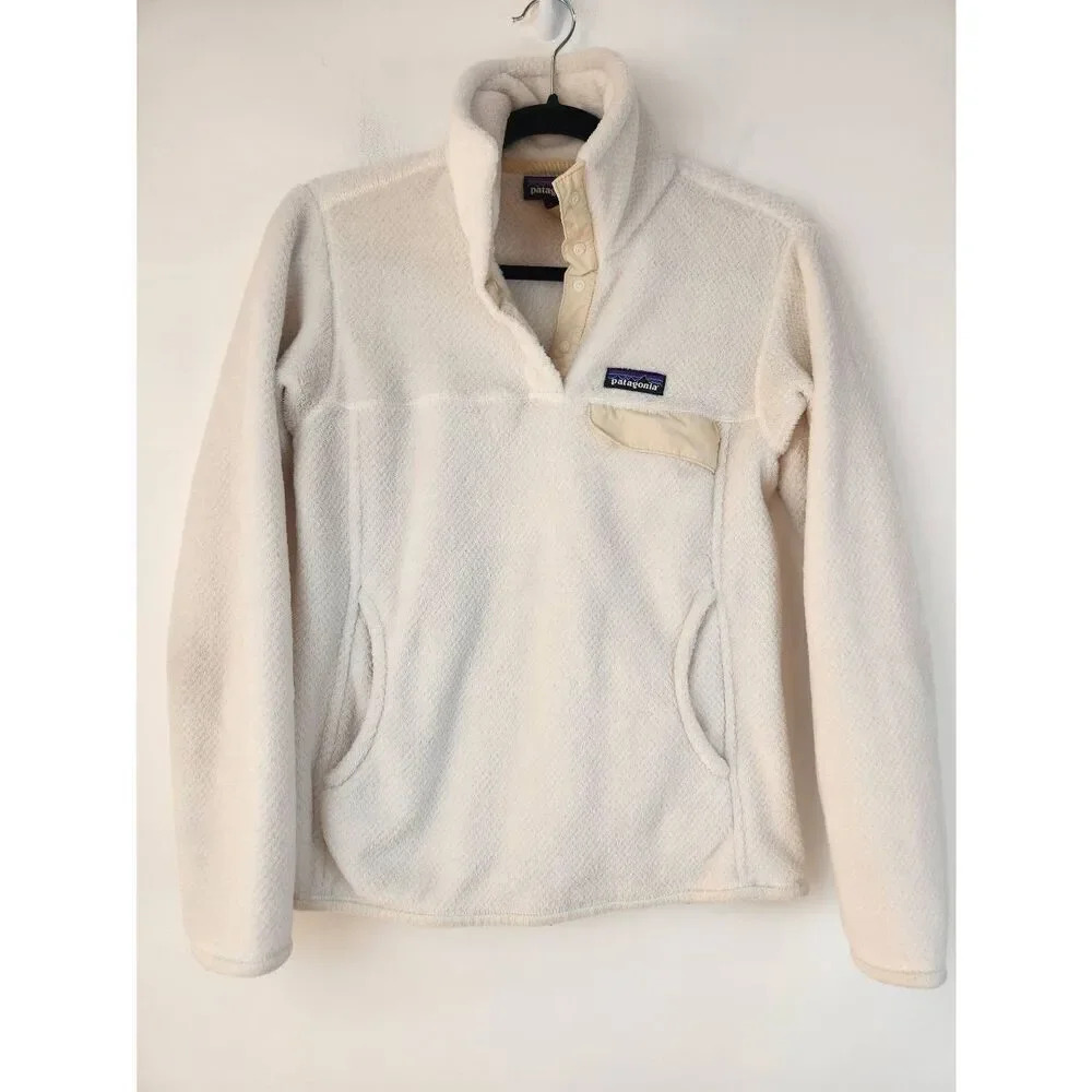 Patagonia Womens Retool Pullover Jacket White Small